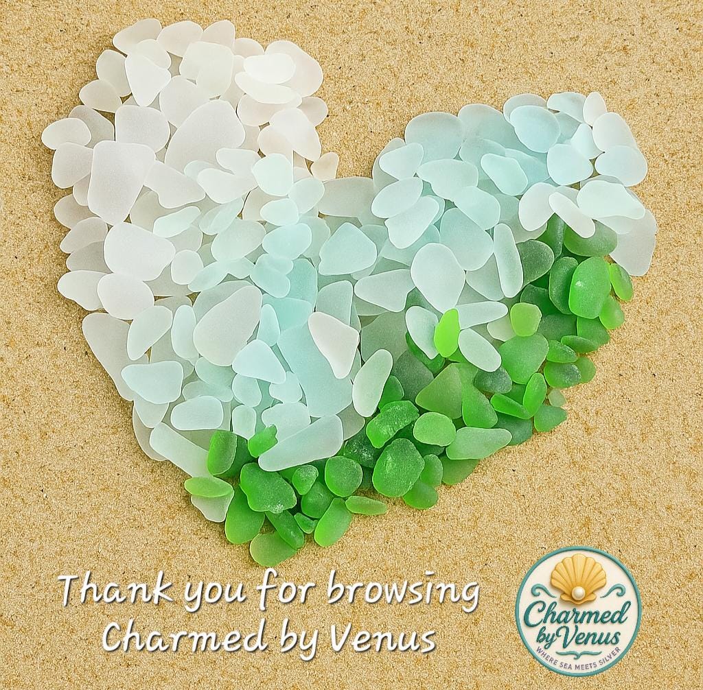 Sterling Silver Sea Glass Earrings | Green, Aqua & White Beach Glass